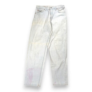 Vintage Levis Jeans Mens 30x30 Blue 550 Relaxed Light Orange Tab 90s 32x30 Tag